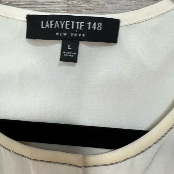 Lafayette 148 New York 100% Silk Blouse- Large - Picture 8 of 10